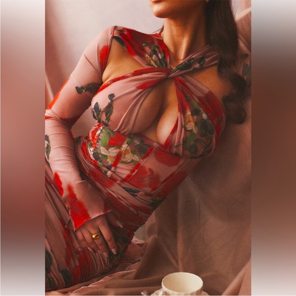 Print Corset Mini Dress - House of CB - Medium - New with Tag -Perfect Condition - Picture 10 of 14